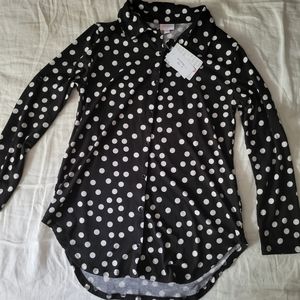 LuLaRoe Valentina Button Down Shirt